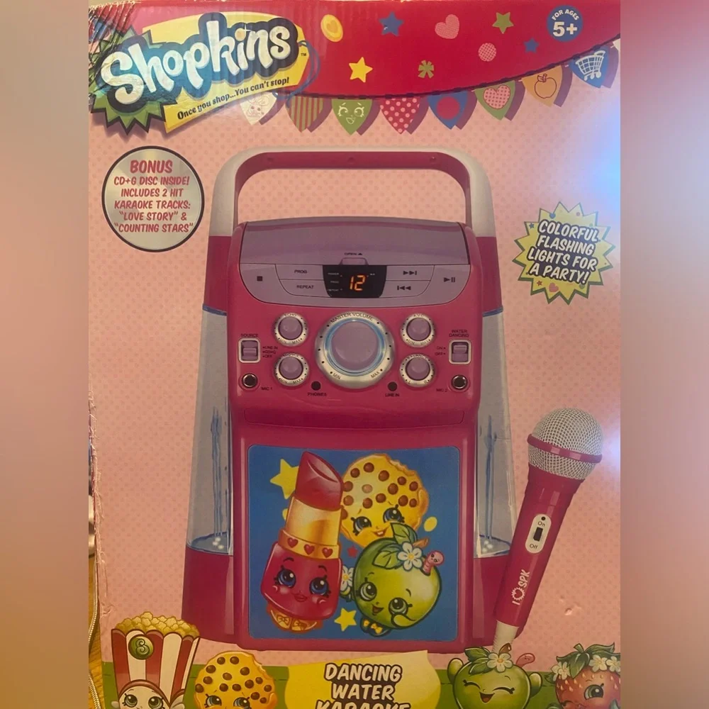 Shopkins Karaoke machine with Microphone